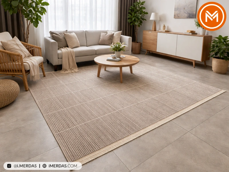 فرش مراکشی کد 41323 زمینه بژ