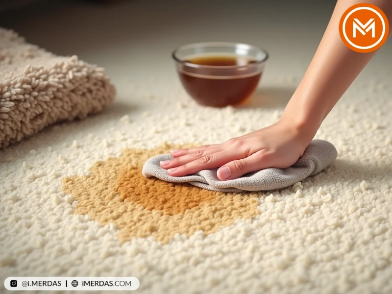 پاک کردن لکه چای و قهوه از روی فرش